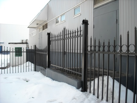 Металлический секционный забор