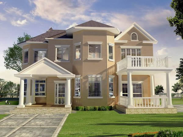 Внешняя отделка загородного дома сайдингом