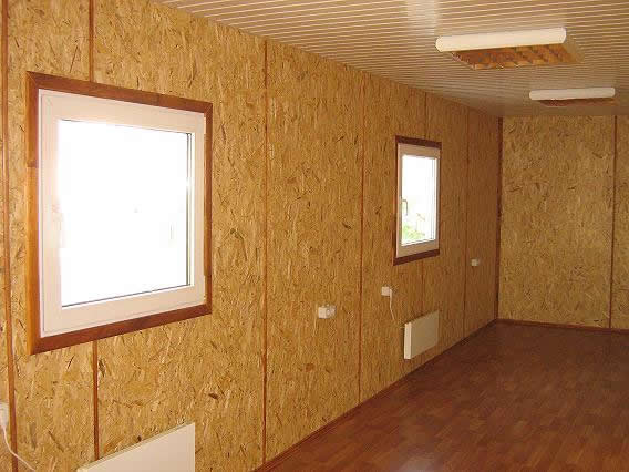 Обшивка стен гаража ДСП