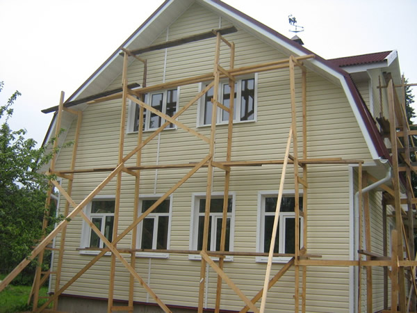 Делаем установку лесов