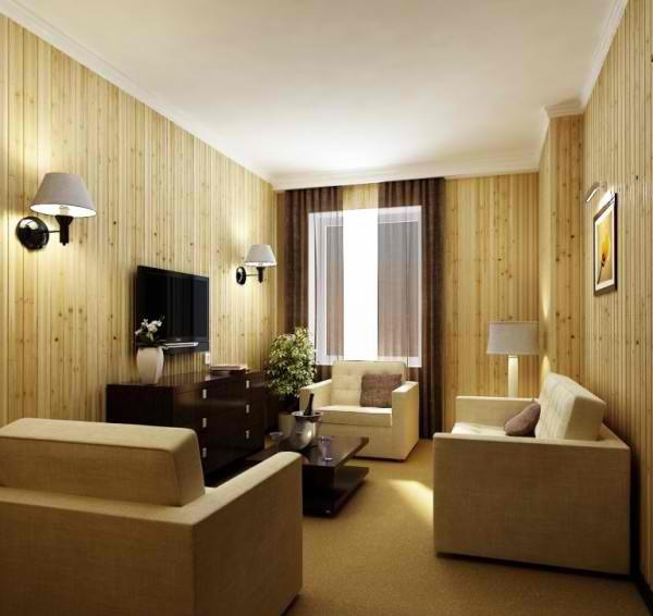 Деревянные обои в интерьере