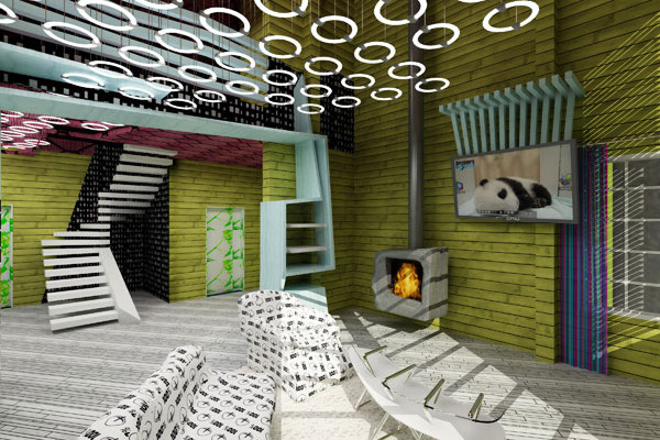 Деревянный сайдинг в дизайне помещения