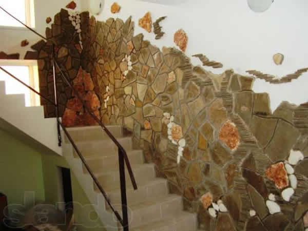 Внутренняя отделка помещения плитняком