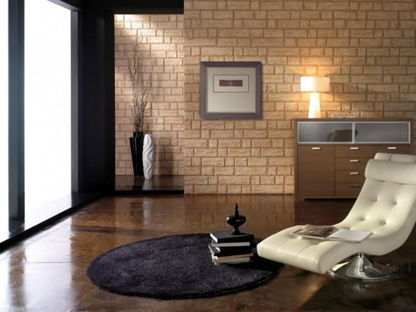 Дизайн домов: облицовка гостиной