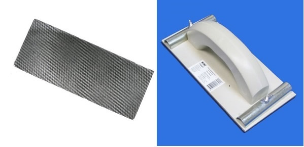 Абразивная сетка и держатель под неё