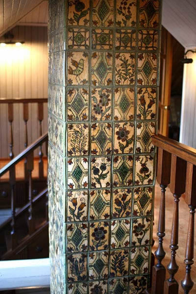 Дымоход, облицованный майоликой