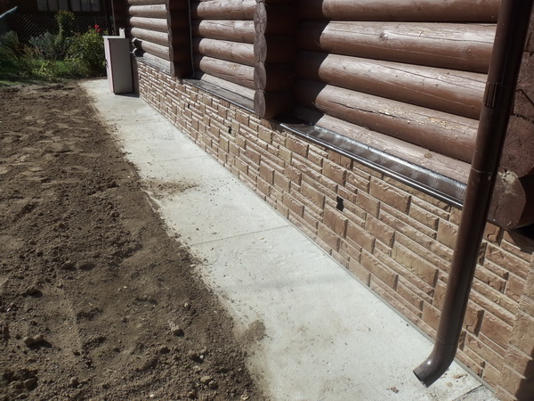 Фасадная облицовка цоколя: термопанели