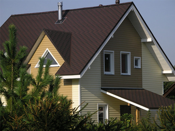 Фасадная отделка сайдингом виниловым