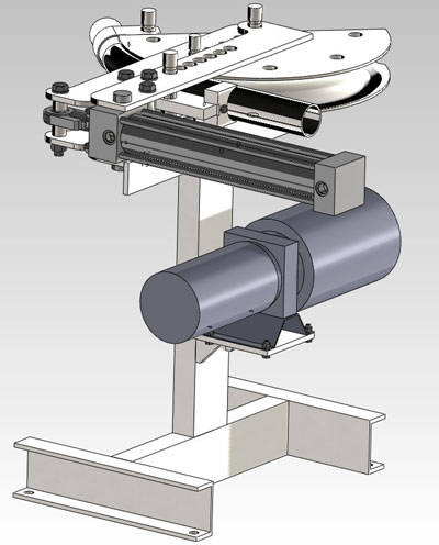 Чертеж гидравлического трубогиба