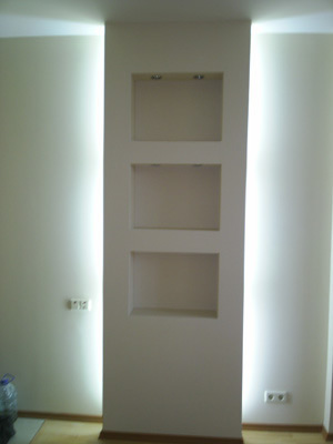 Гипсокартонная конструкция вокруг дымохода