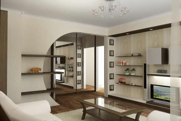 Гипсокартонные конструкции в интерьере