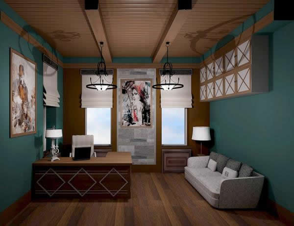 Кабинет в стиле Прованс