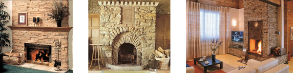 Материалы для отделки каминов