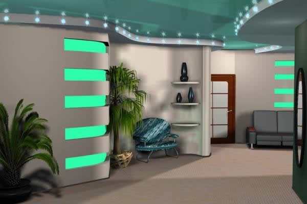 Декоративная перегородка с нишей