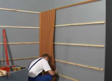 Крепление ПВХ панелей