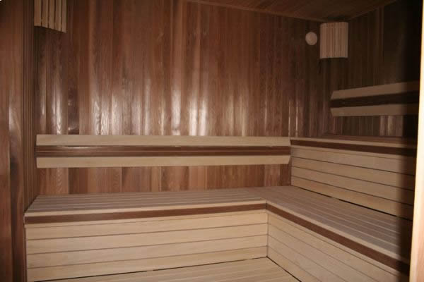 Разные виды древесины в отделке бани