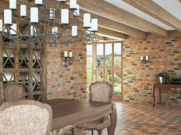 Керамическая плитка под кирпич