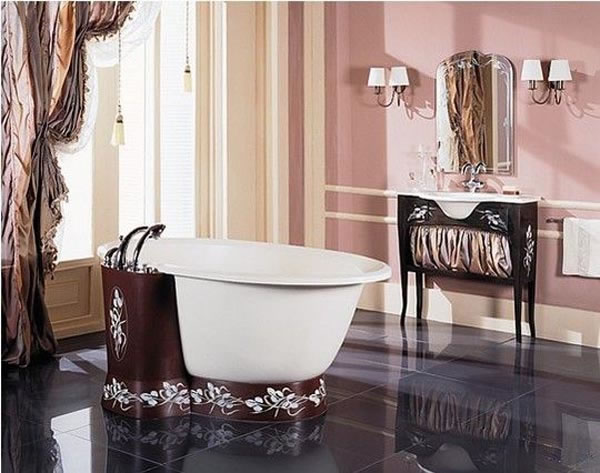 Классический стиль оформления ванной