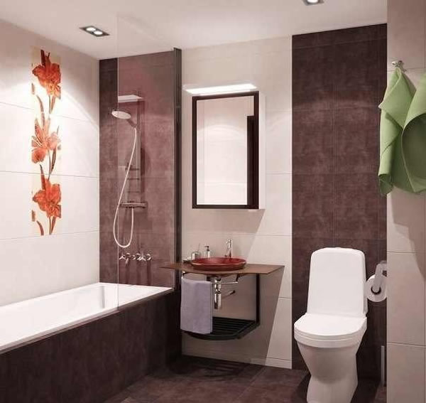 Контрастная отделка плиткой