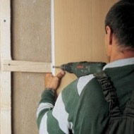 Крепление панелей делается только на твердой поверхности