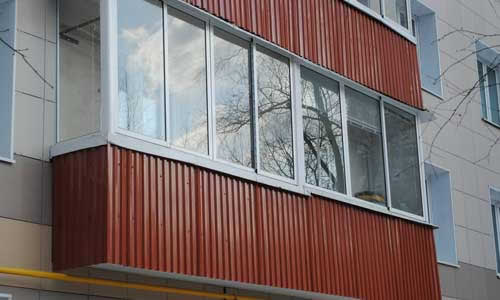 Внешняя обшивка профлистом