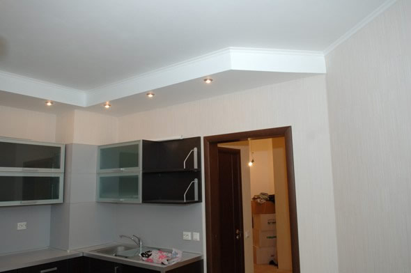 Отделка кухни водоэмульсионной краской