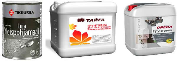 Грунтовки для стен и потолков