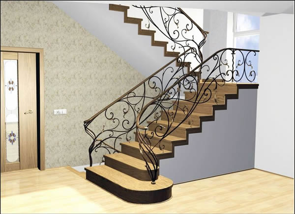 Металлический парапет, как главное украшение интерьера