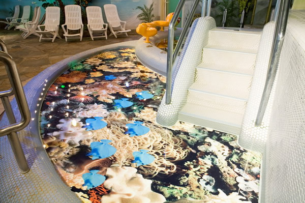 наливные полы 3д в интерьере