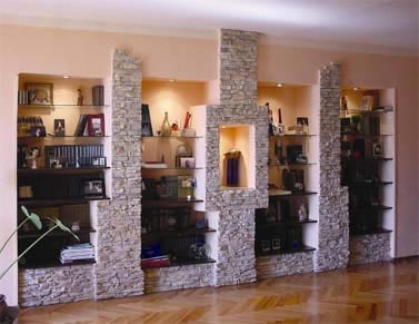 Дизайн интерьера при помощи натурального камня