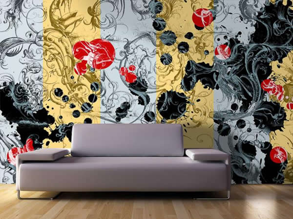 Натяжное ПВХ полотно на стене