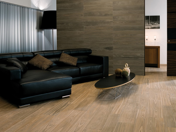 Облицовка плиткой: дизайн гостиной