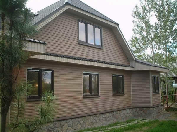 Облицовка сайдингом: фронтон и наружные стены