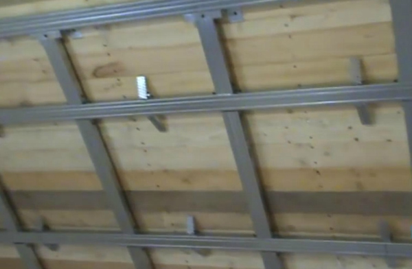 Общий вид готового каркаса наклонной части