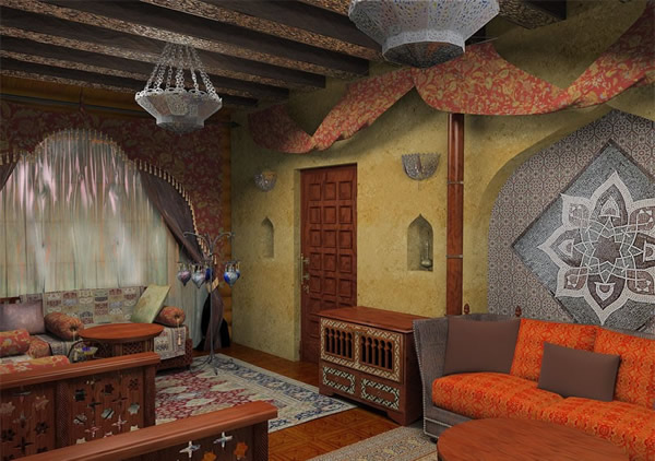 Оформление дома в арабском стиле
