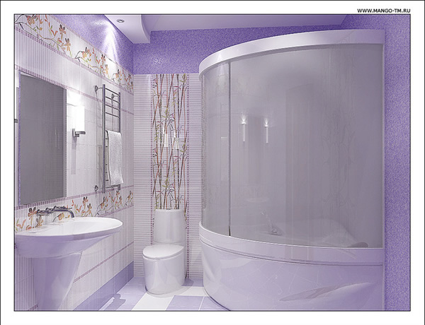 Оригинальная отделка санузла пластиком