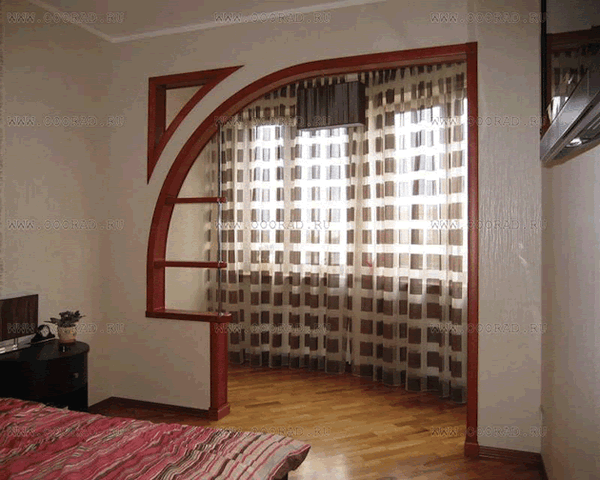 Отделка арки уголком