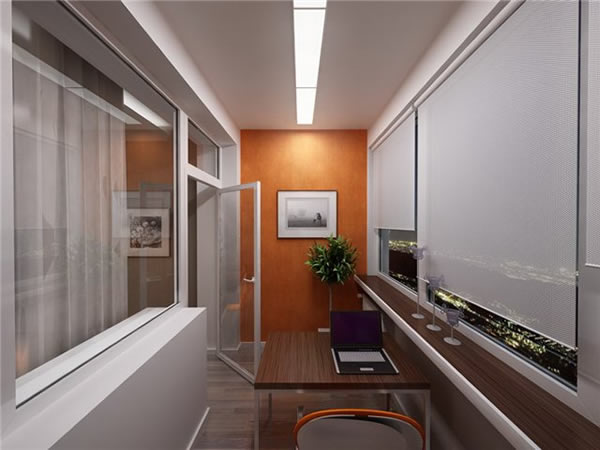 Отделка балкона гипсокартоном