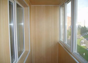 Отделка балконов и лоджий вагонкой