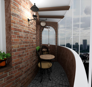 Дизайн с декоративным камнем