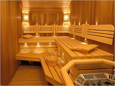 Отделка парилки в бане