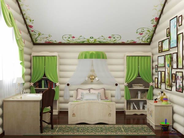 Оформление интерьера при помощи материала и блок-хауса