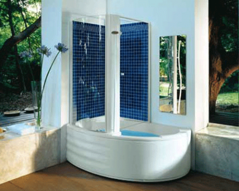 Отделка душевой кабины разными материалами