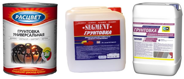 Различные виды грунтов