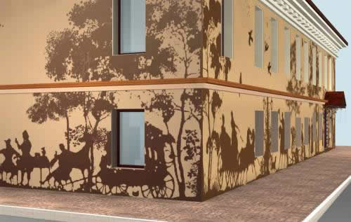 Художественная роспись фасада