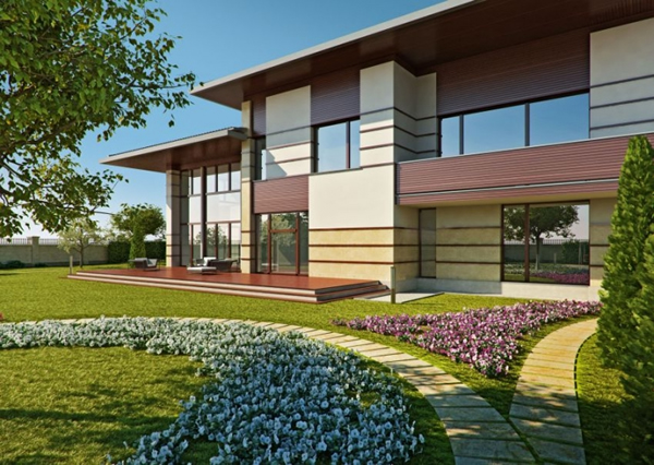 Фасад современного здания