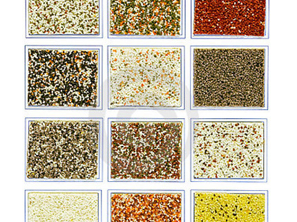 Фактуры минеральной штукатурки