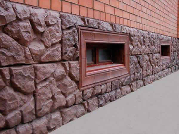 Отделка фундамента