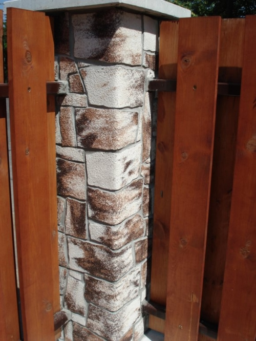 Отделка гибкой плиткой