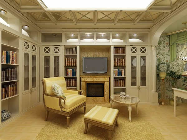 Деревянная гостиная в стиле Прованс